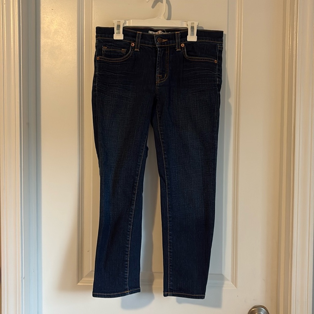 J Brand cropped dark denim jeans size 26